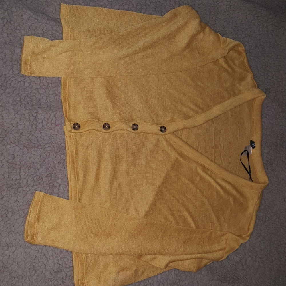Yellow button up